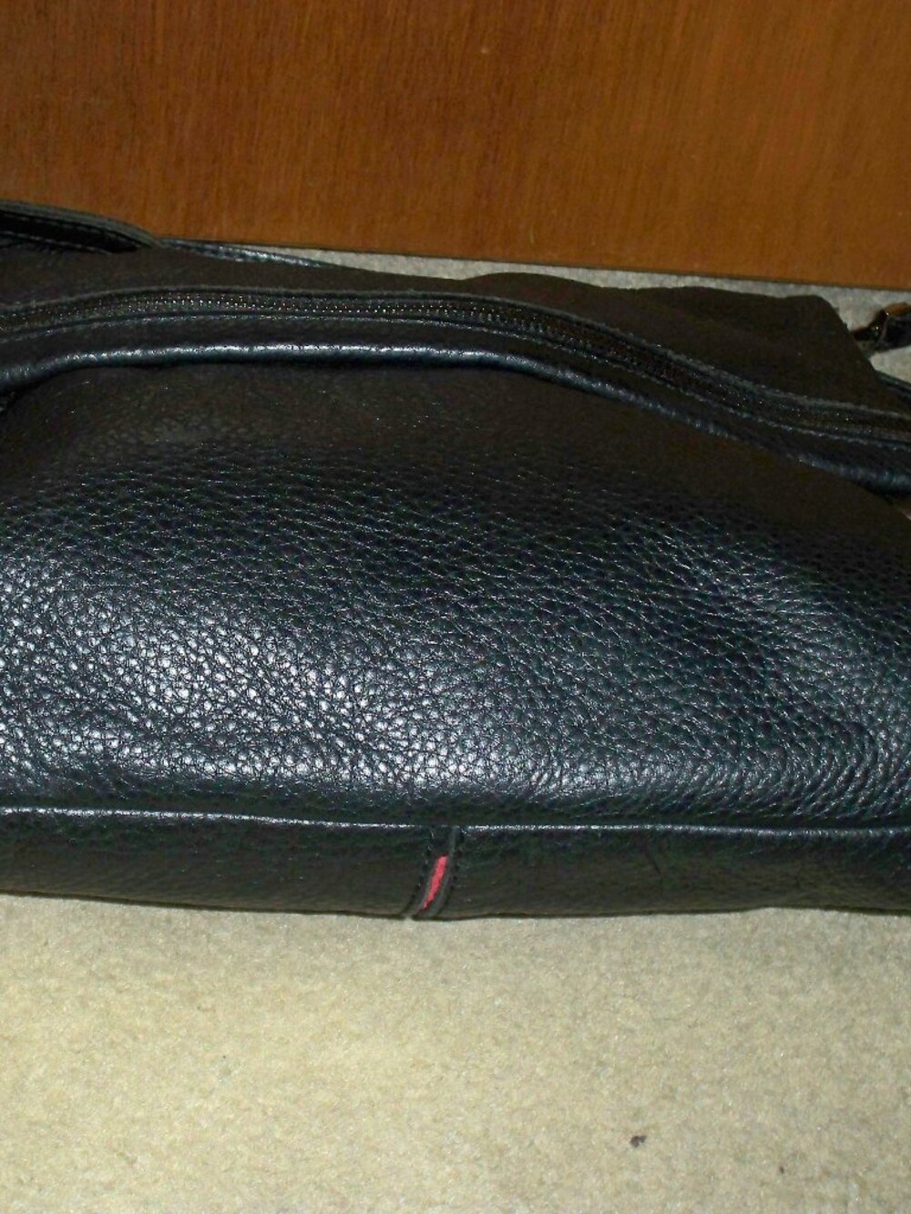 Hammitt VIP Large Black Leather Crossbody Gunmetal Hardware GUC, $475!! - Picture 3 of 4